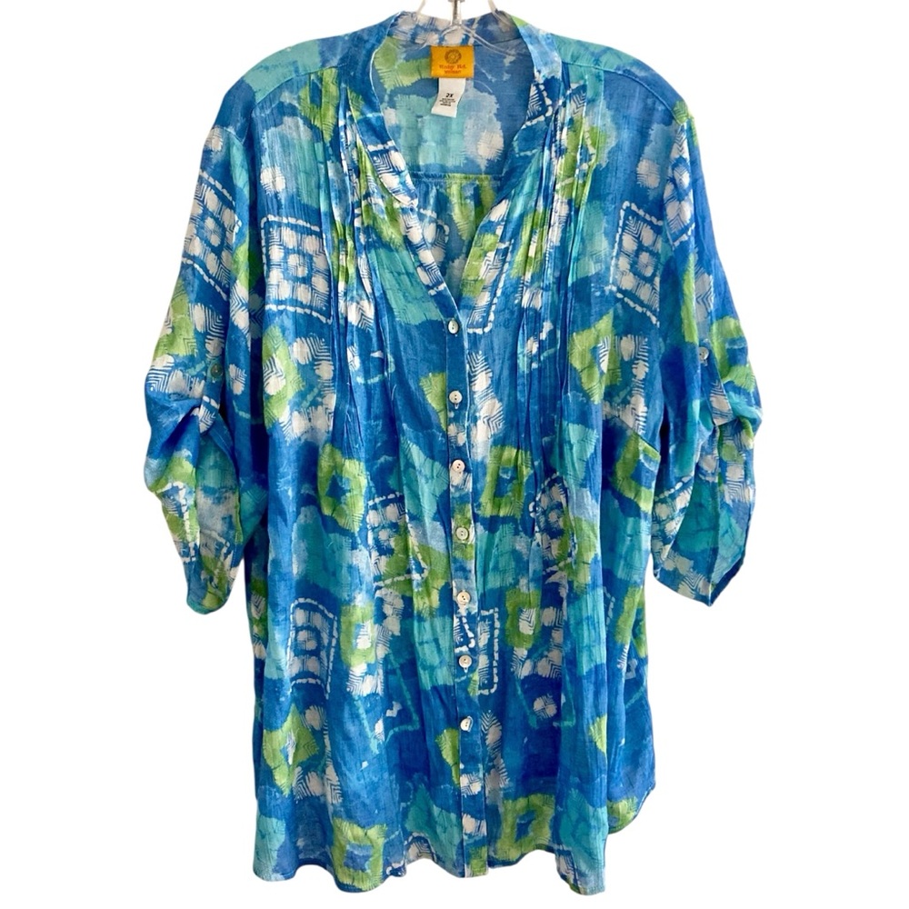 Ruby Rd. | Colorful Button-Up Blouse